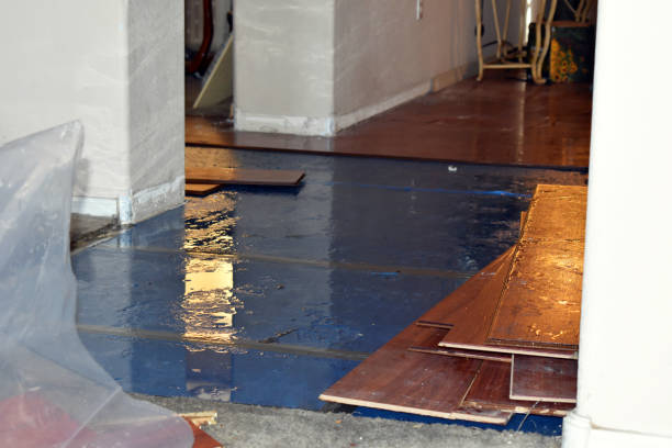 Professional Emergency Water Damage Restoration technician working in Misenheimer, NC